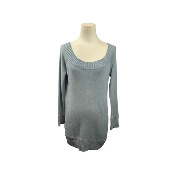 Women’s BCBG Maxazria Light Blue Off Shoulder Shirt Size L - Picture 1 of 7